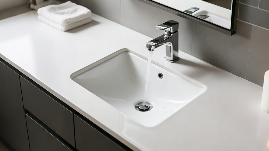 Grifo de lavabo de baño de una sola manija